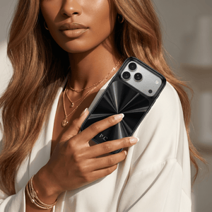 Black Flashy iPhone Case - Poly Bands