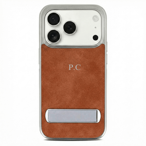 Black Suede iPhone Case With Stand - Poly Bands