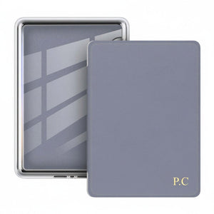 Blue Gray Leather Kindle Case - Poly Bands
