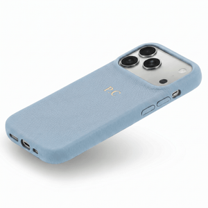 Blue Leather iPhone Case - Poly Bands