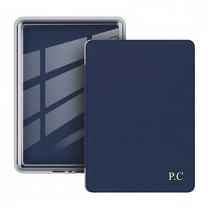 Blue Leather Kindle Case - Poly Bands