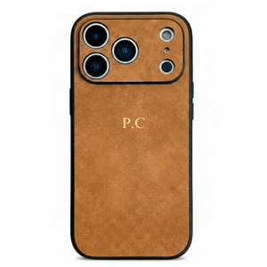 Brown Suede iPhone Case - Poly Bands