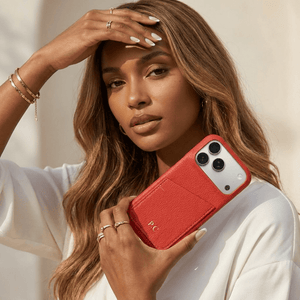 Card Holder Leather iPhone Case - Poly Bands