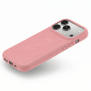Coral pink Leather iPhone Case - Poly Bands