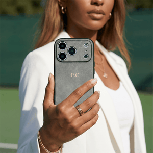 Gray Suede iPhone Case - Poly Bands