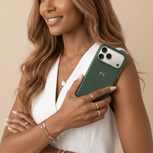 Green Leather Snake iPhone Case - Poly Bands