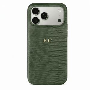 Green Leather Snake iPhone Case - Poly Bands