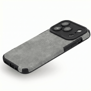 Grey Suede iPhone Case - Poly Bands
