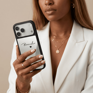 Personalized Mirror iPhone Case - Poly Bands