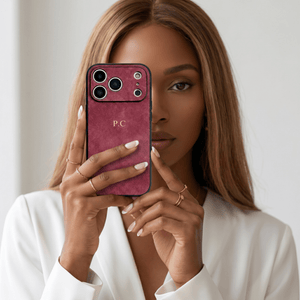 Red Suede iPhone Case - Poly Bands