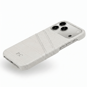 White Crocodile iPhone Case - Poly Bands