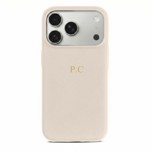 White Leather iPhone Case - Poly Bands