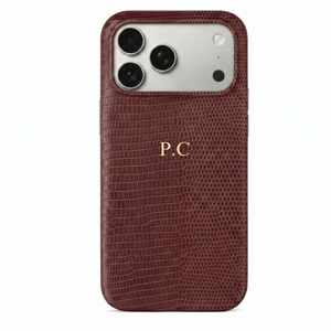 Wine Leather Snake iPhone Case - Poly Bands