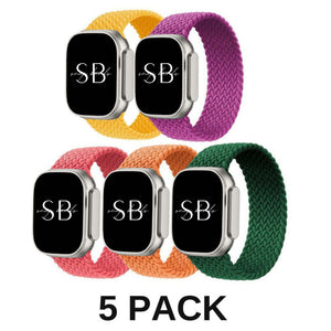 5-Pack Nylon Braided Knit Band - Poly Bands