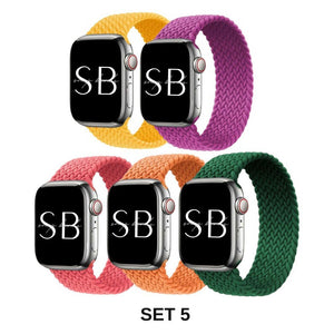 5-Pack Nylon Braided Knit Band - Poly Bands