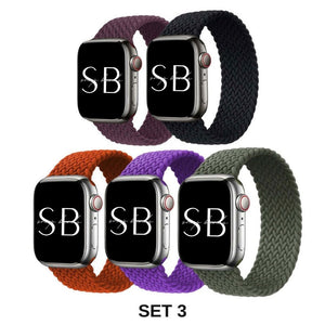 5-Pack Nylon Braided Knit Band - Poly Bands