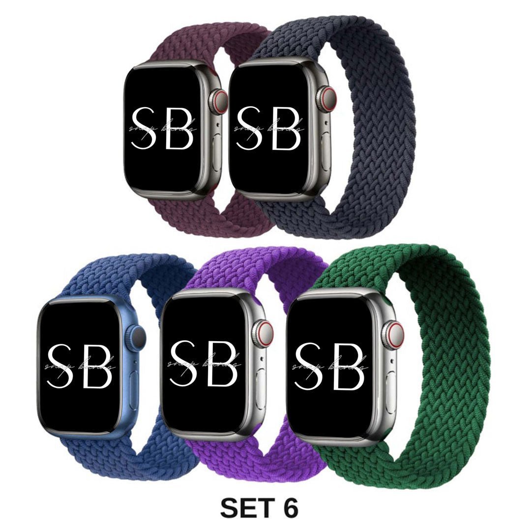 5-Pack Nylon Braided Knit Band - Poly Bands