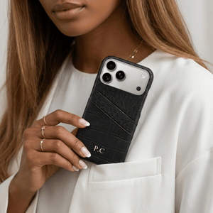 Black Crocodile iPhone Case - Poly Bands