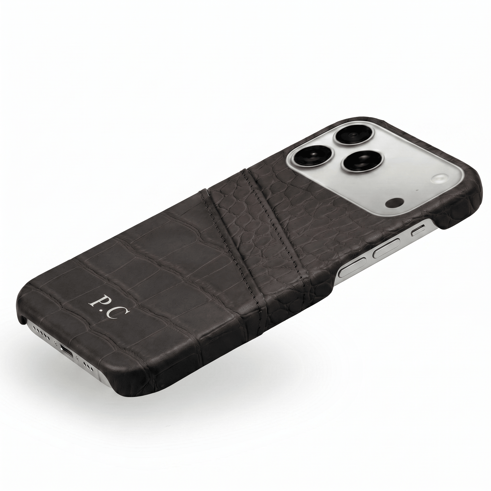 Black Crocodile iPhone Case - Poly Bands