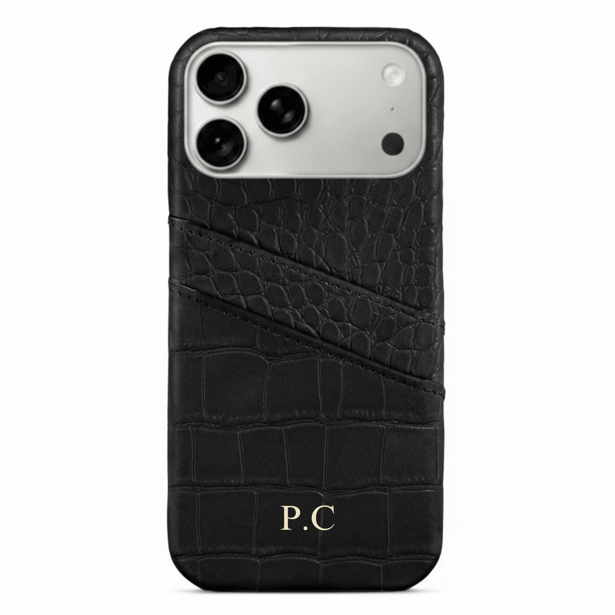 Black Crocodile iPhone Case - Poly Bands