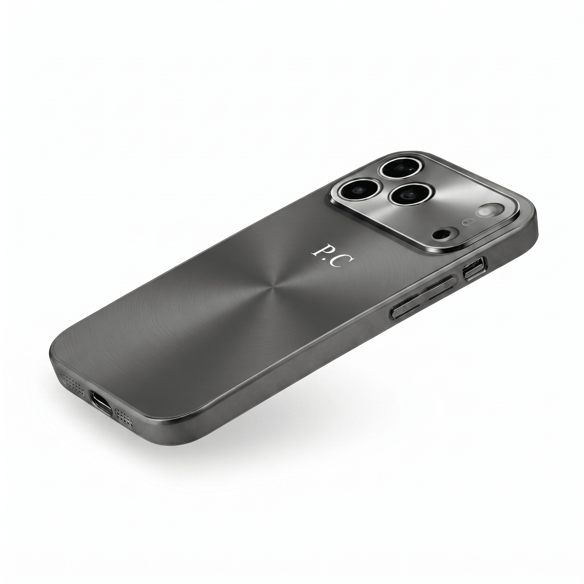 Black Flashy Alu iPhone Case - Poly Bands