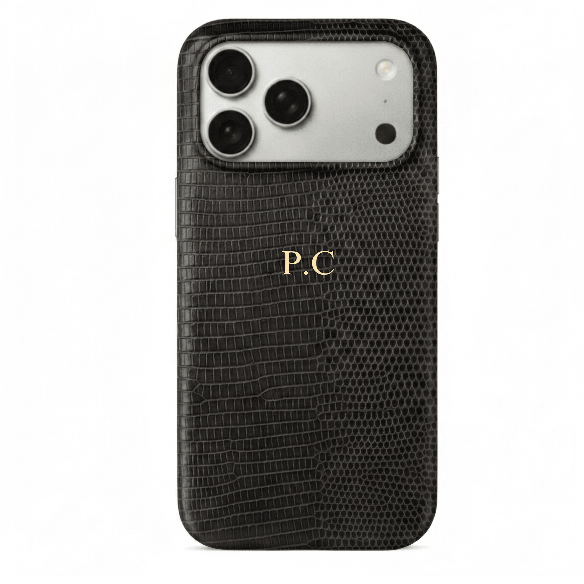 Black Leather Snake iPhone Case - Poly Bands
