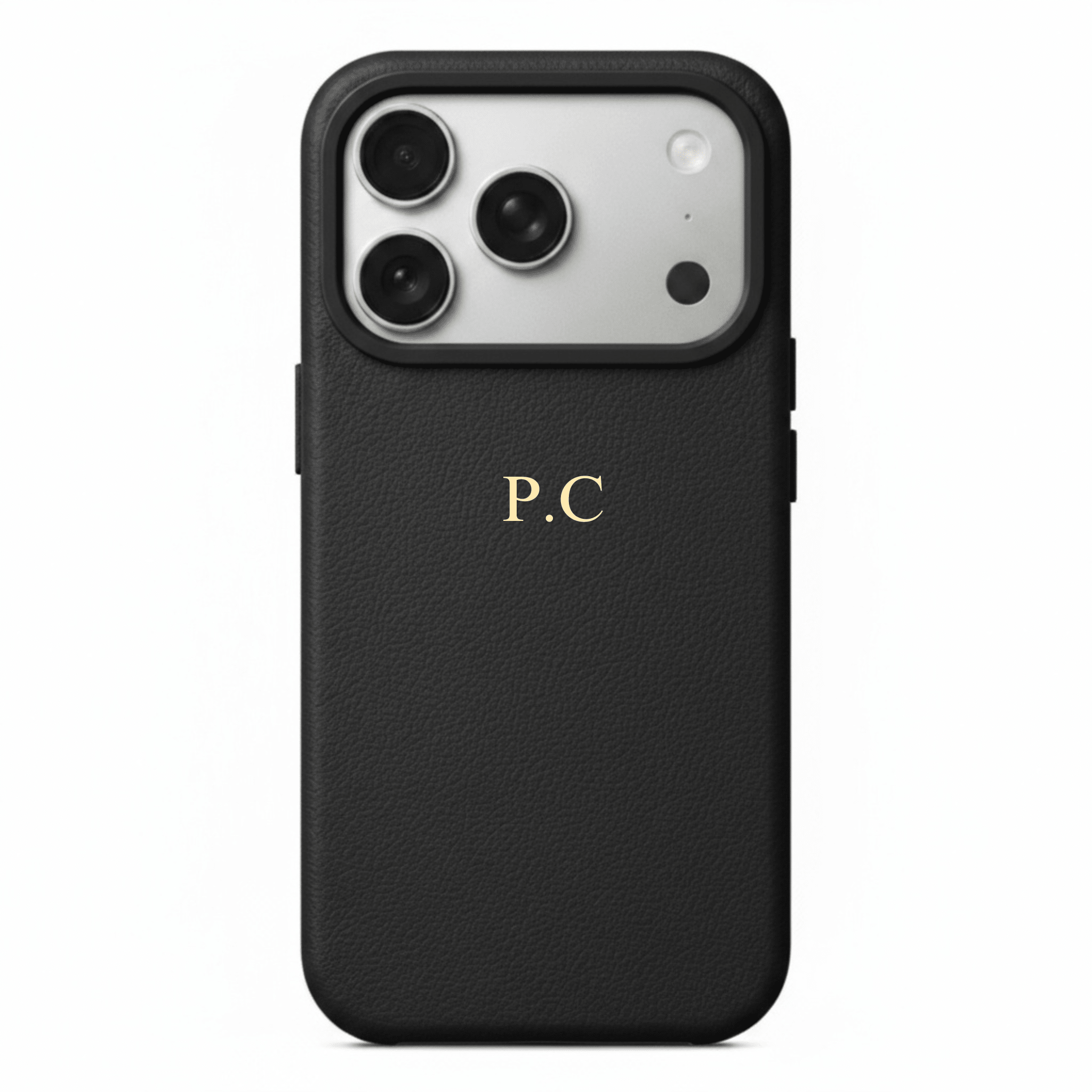 Black Magnetic Leather iPhone Case - Poly Bands