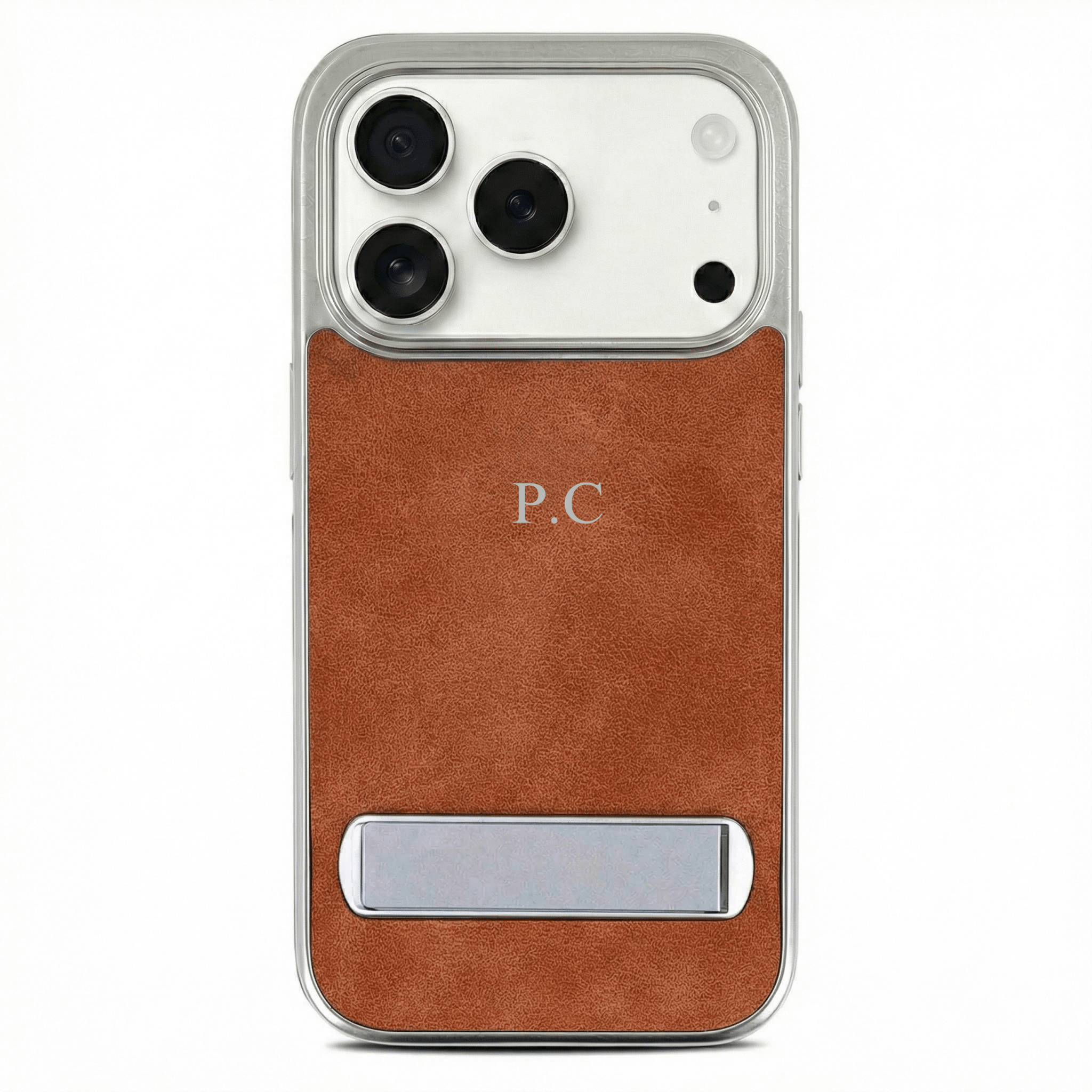 Black Suede iPhone Case With Stand - Poly Bands