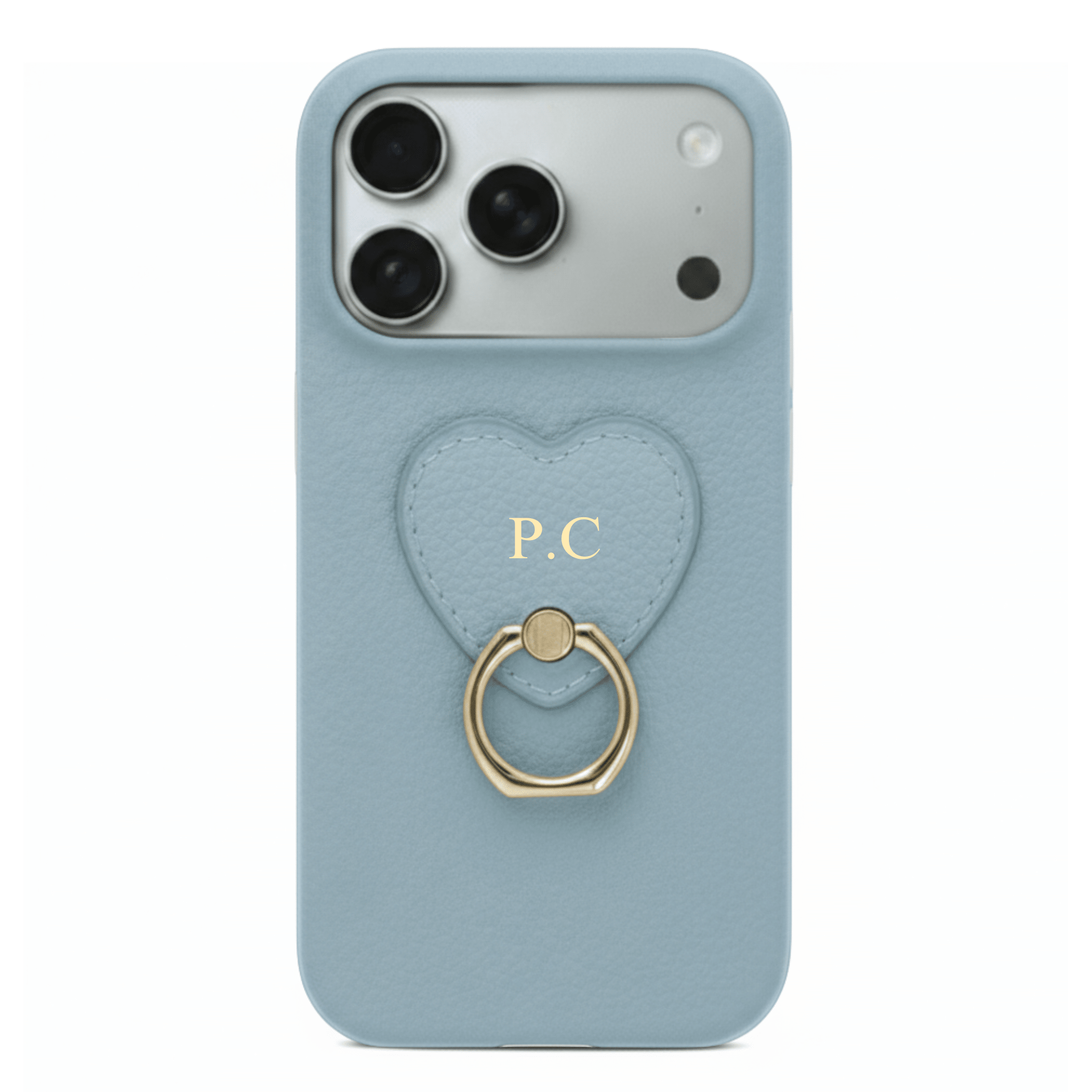 Blue Heart Ring Leather iPhone Case - Poly Bands