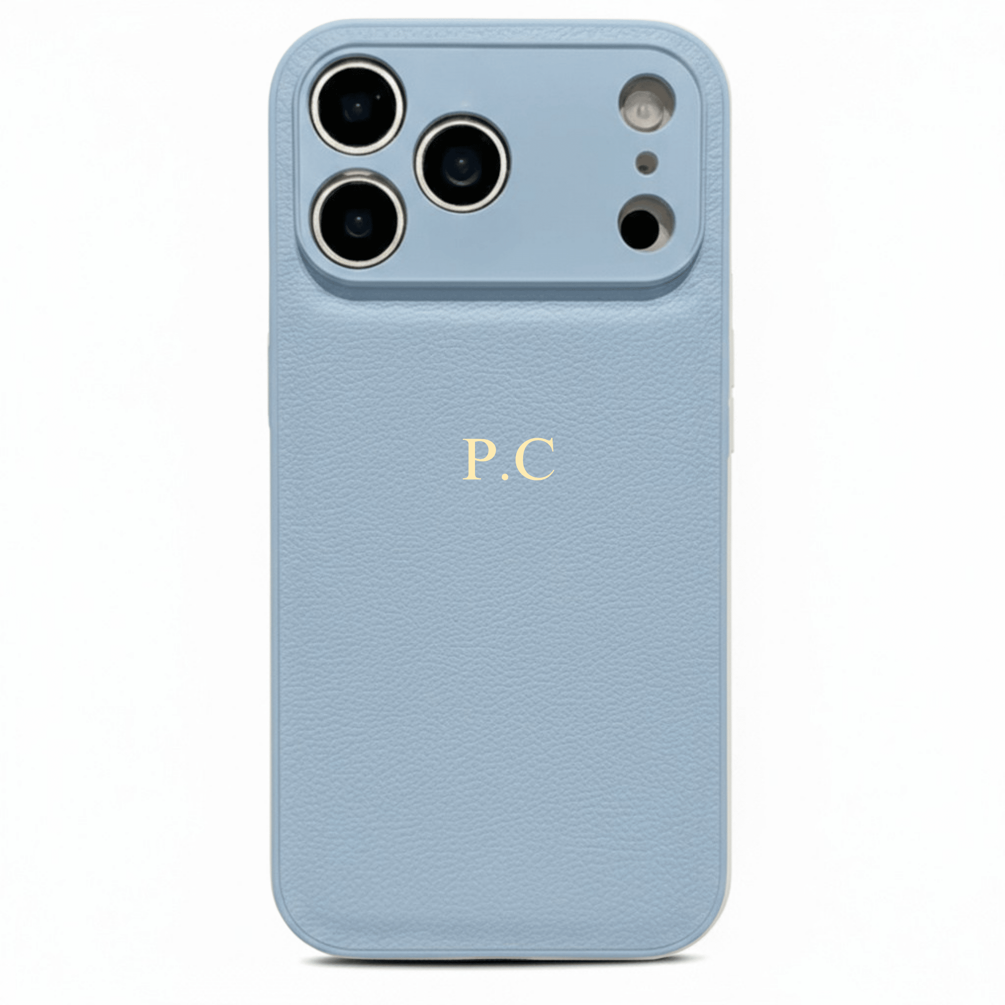 Blue Leather iPhone Case - Poly Bands