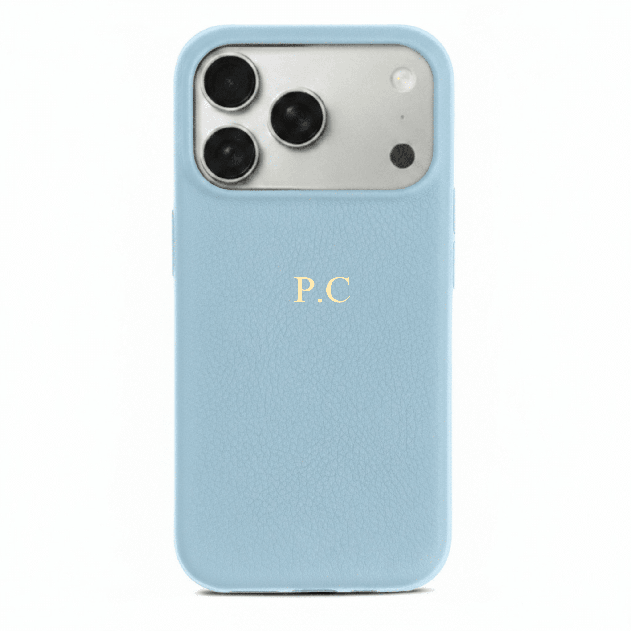 Blue Leather iPhone Case - Poly Bands
