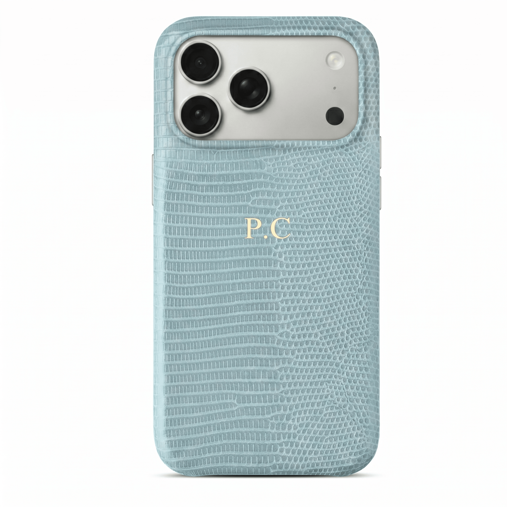 Blue Leather Snake iPhone Case - Poly Bands
