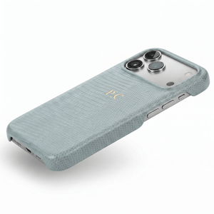 Blue Leather Snake iPhone Case - Poly Bands