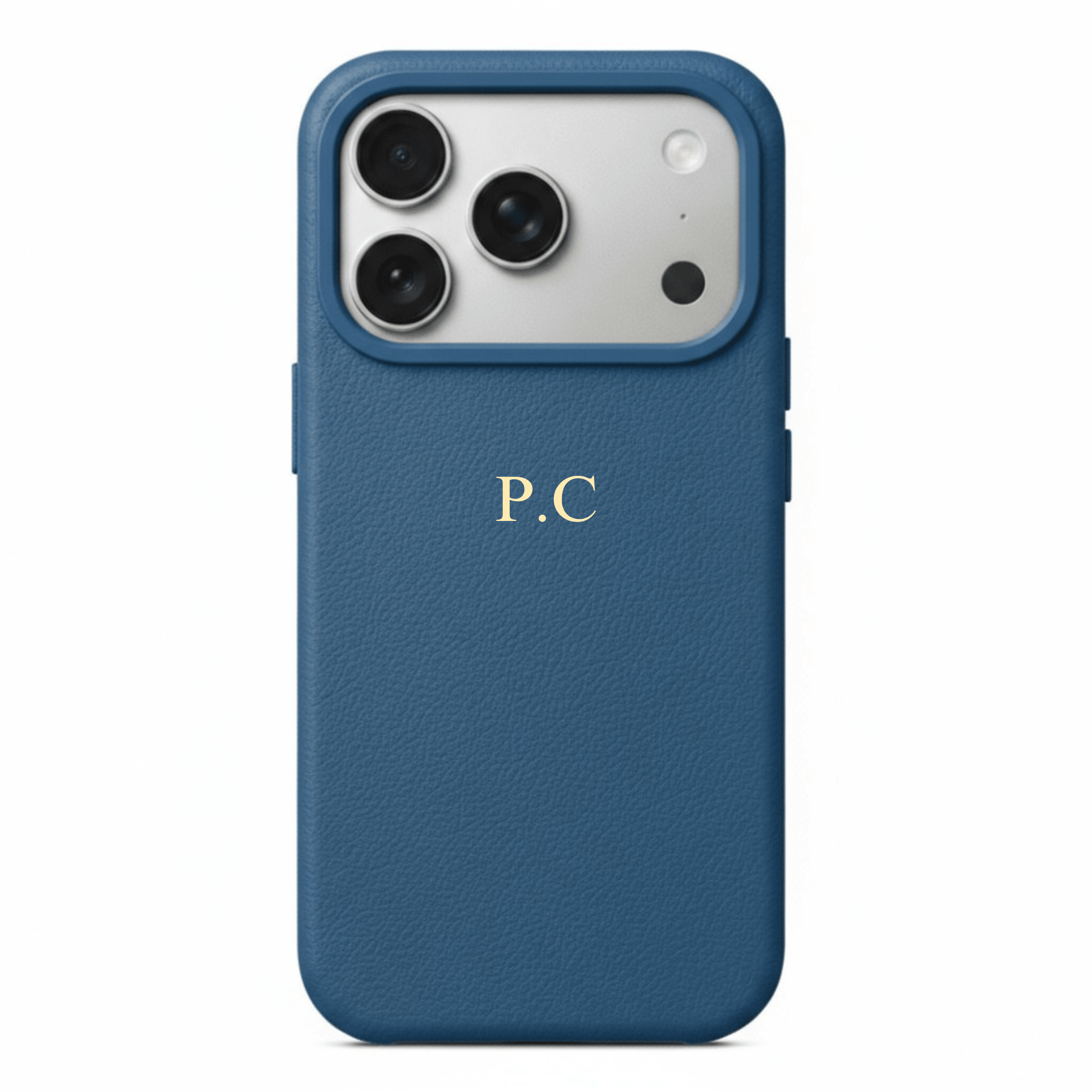 Blue Magnetic Leather iPhone Case - Poly Bands