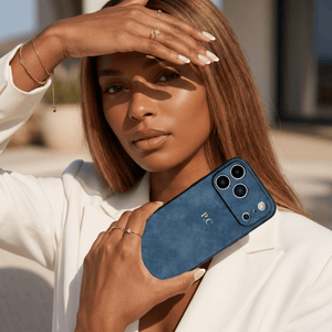 Blue Suede iPhone Case - Poly Bands