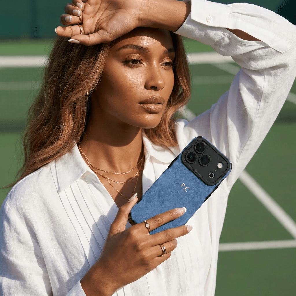 Blue Suede iPhone Case - Poly Bands