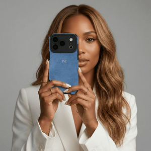 Blue Suede iPhone Case - Poly Bands