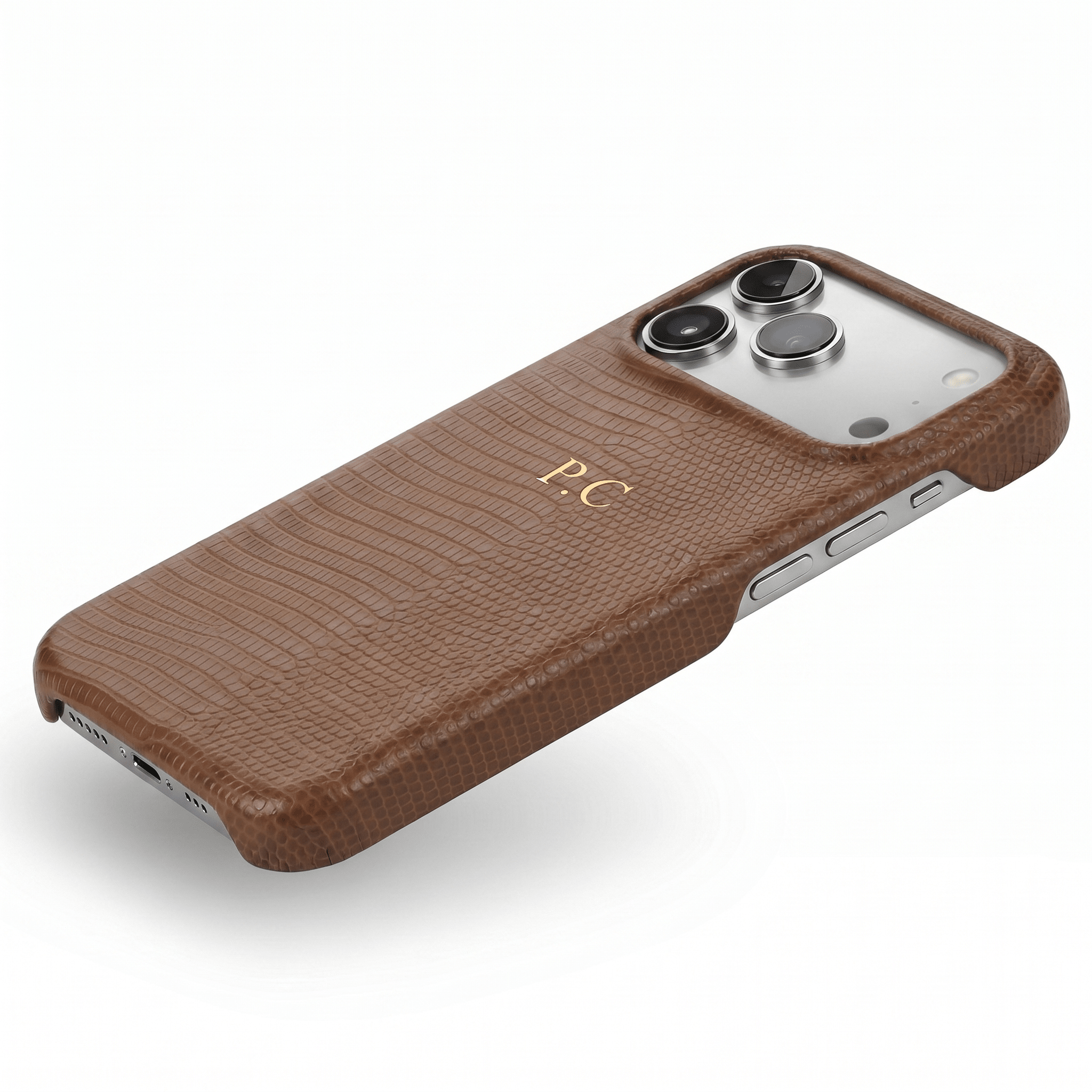 Brown Leather Snake iPhone Case - Poly Bands