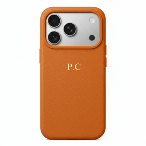 Brown Magnetic Leather iPhone Case - Poly Bands