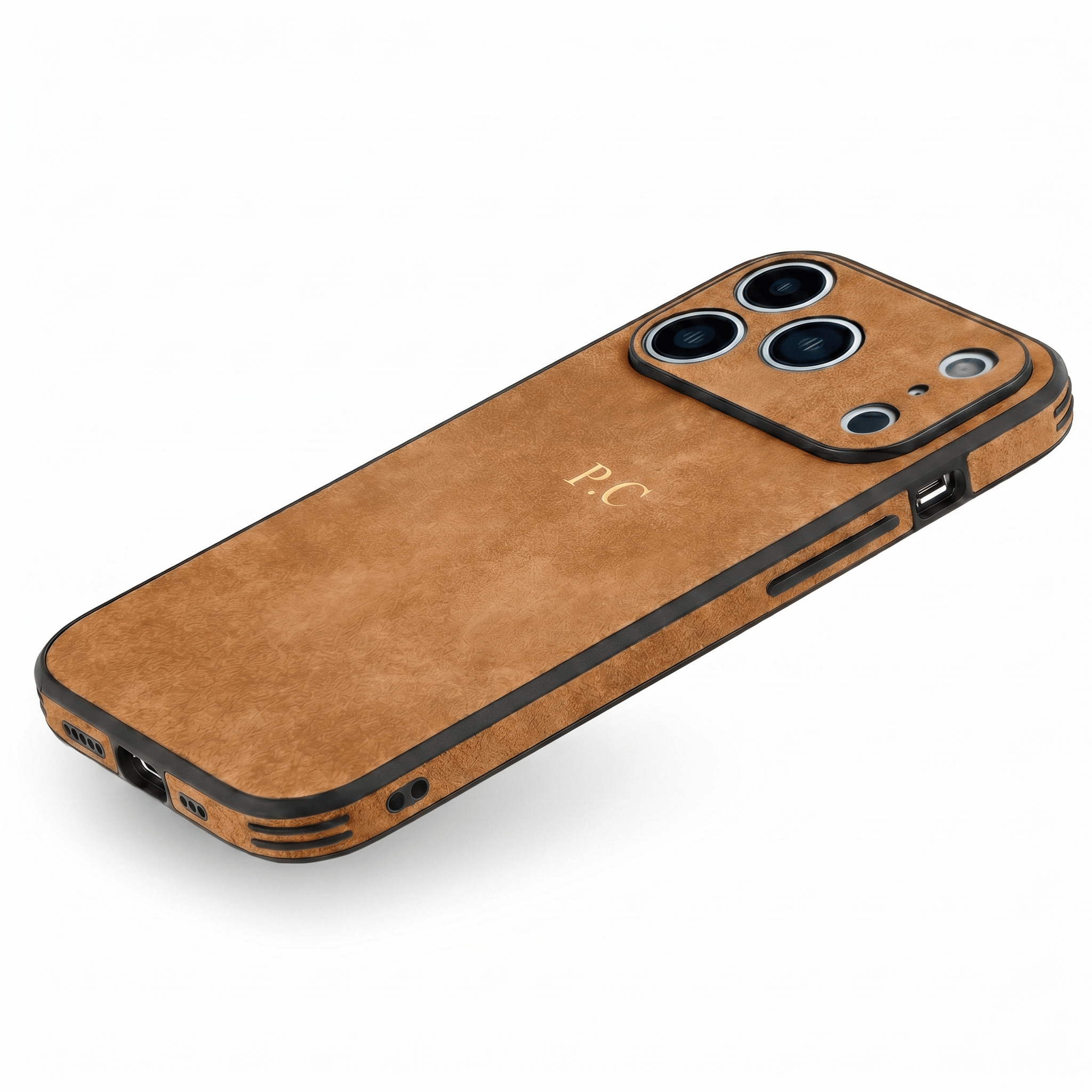 Brown Suede iPhone Case - Poly Bands