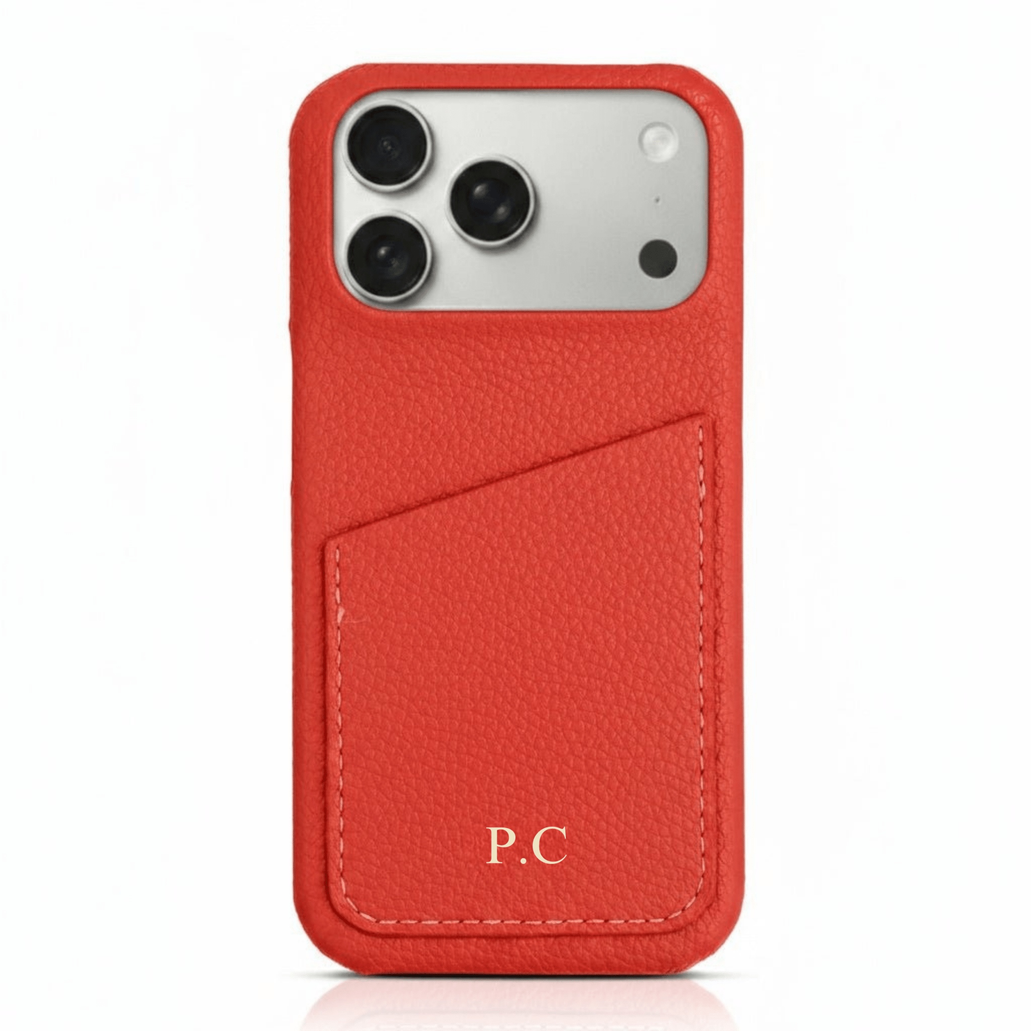 Card Holder Leather iPhone Case - Poly Bands