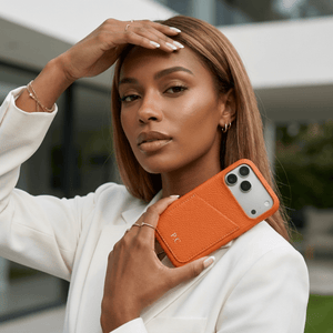 Card Holder Leather iPhone Case - Poly Bands