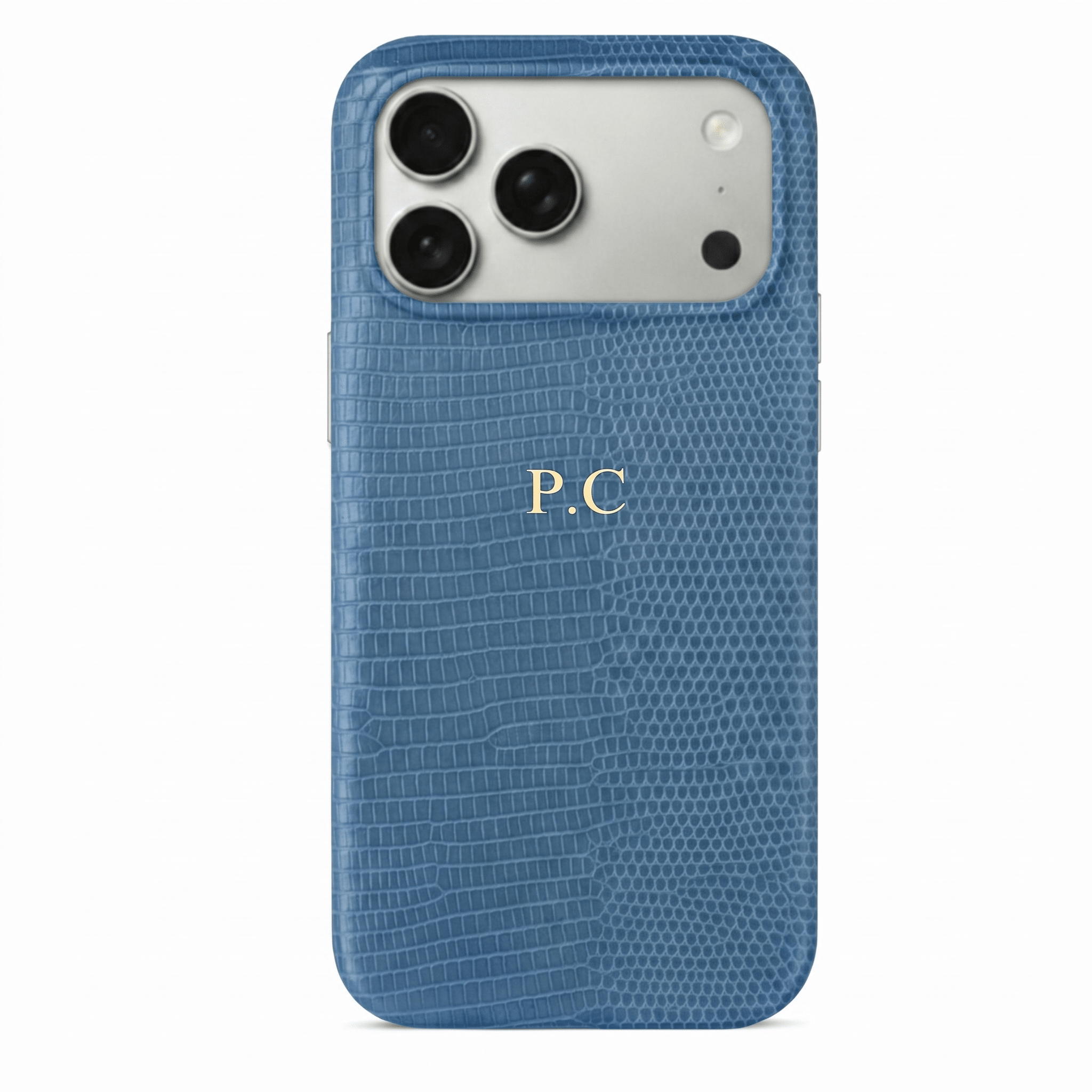 Dark Blue Leather Snake iPhone Case - Poly Bands