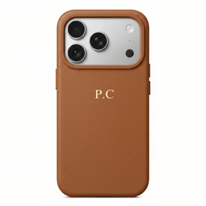 Dark Brown Magnetic Leather iPhone Case - Poly Bands