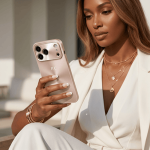 Gold Flashy Alu iPhone Case - Poly Bands