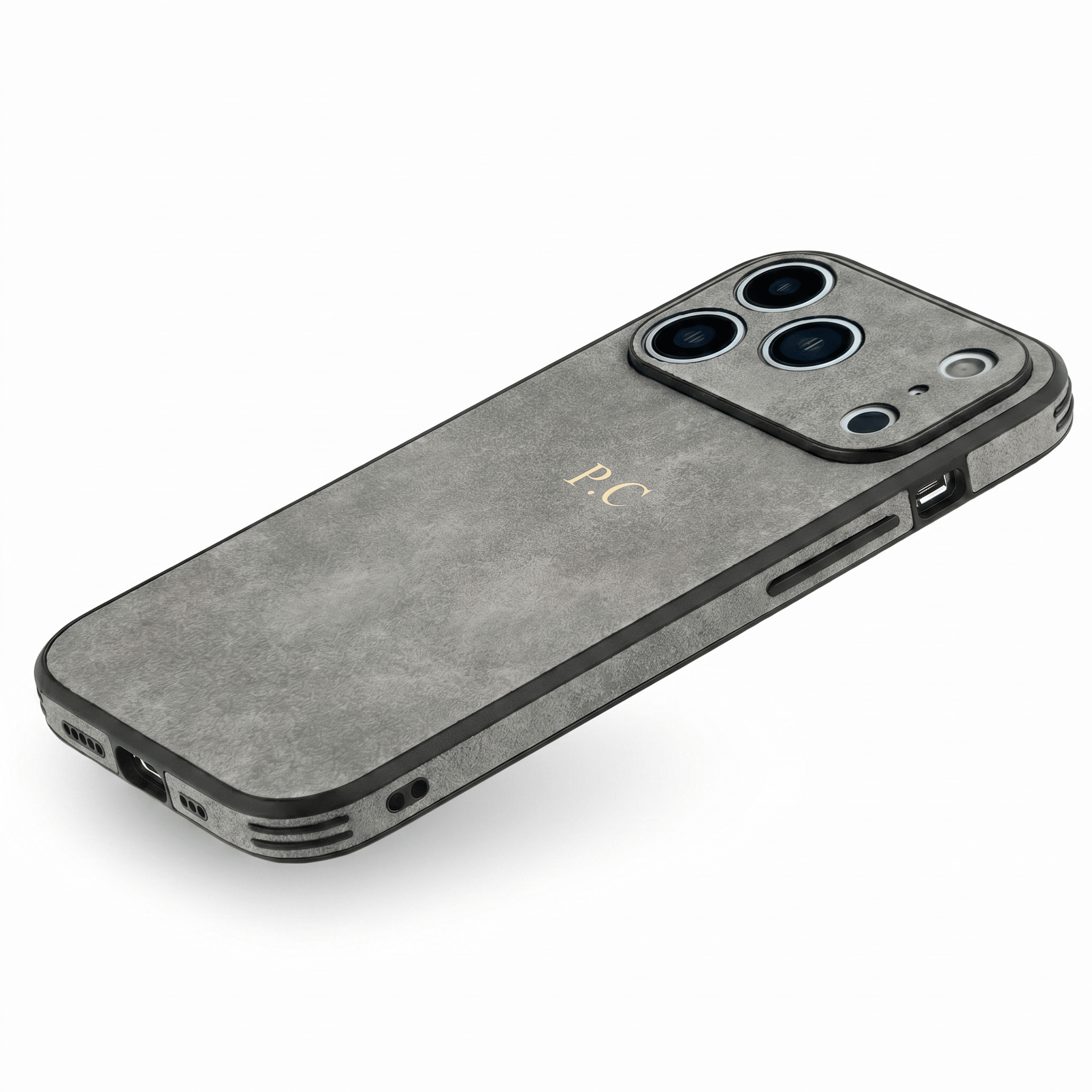Gray Suede iPhone Case - Poly Bands