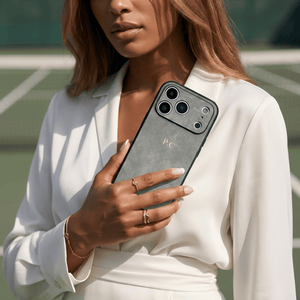 Gray Suede iPhone Case - Poly Bands