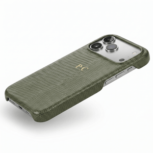 Green Leather Snake iPhone Case - Poly Bands