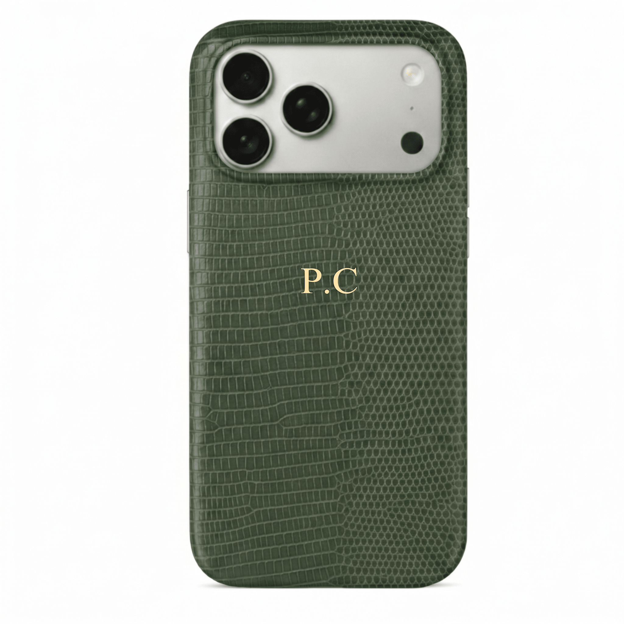 Green Leather Snake iPhone Case - Poly Bands