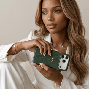 Green Leather Snake iPhone Case - Poly Bands